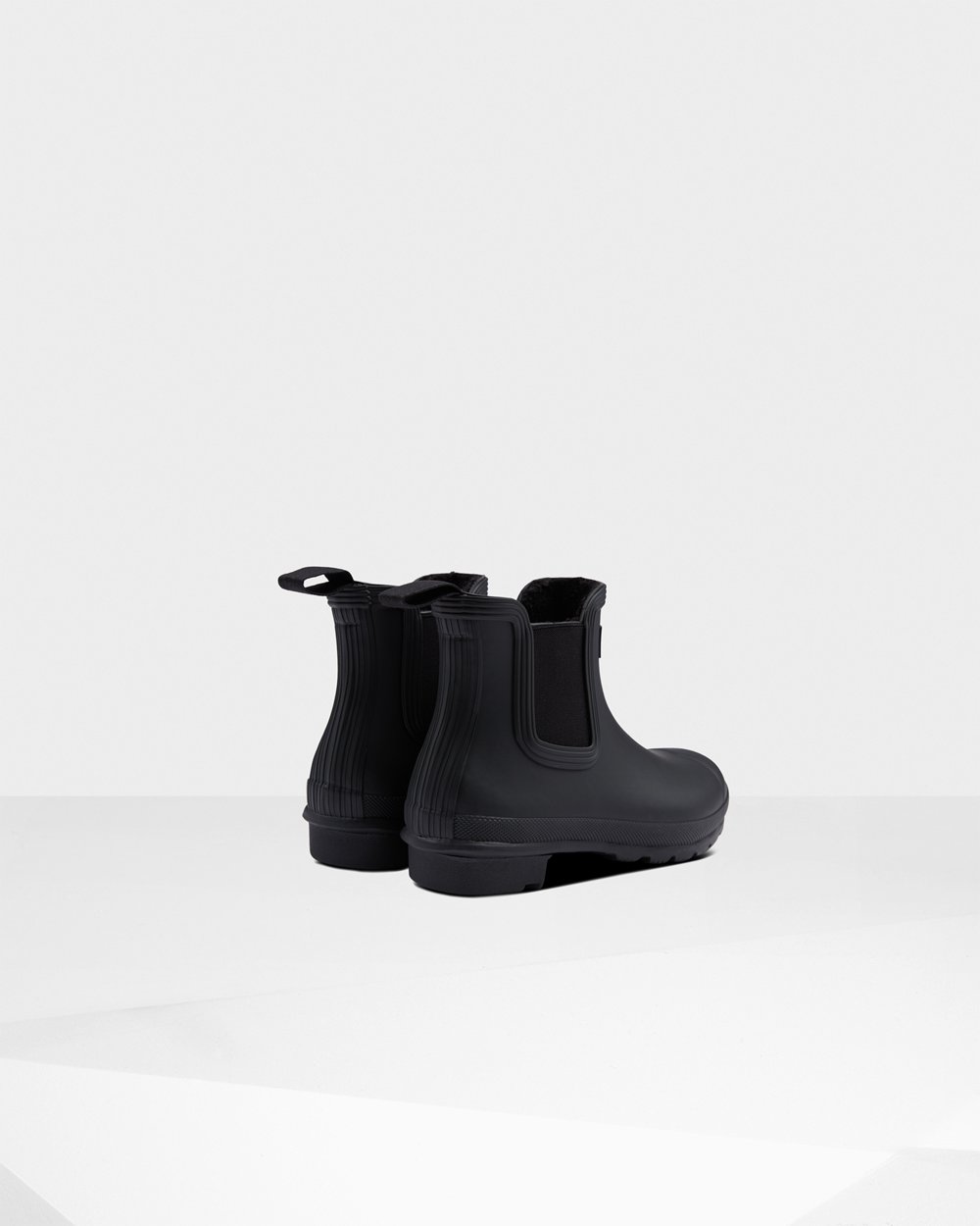 Womens Chelsea Boots - Hunter Original Insulated (65RKCAOMI) - Black